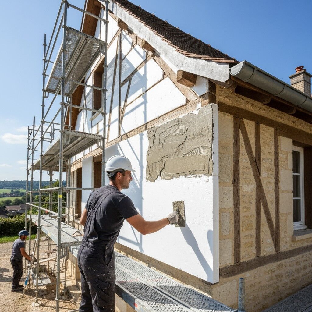 FACADE ISOLATION PLATRERIE 68